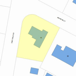 46 Kenmore St, Newton MA 02459-2106 plot plan