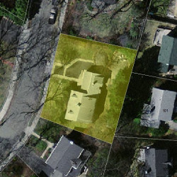 20 Beverly Rd, Newton MA 02461-1113 aerial view