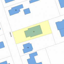 50 Oak Ave, Newton MA  02465-1815 plot plan