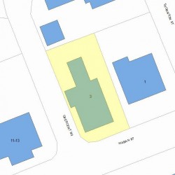 3 Waban St, Newton MA 02458-1548 plot plan