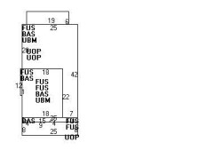 11 Woodbine Ter, Newton MA  02466-1820 floor plan