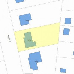 1376 Walnut St, Newton MA 02461-1849 plot plan