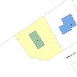 45 Belmore Park, Newton MA  02462-1503 plot plan