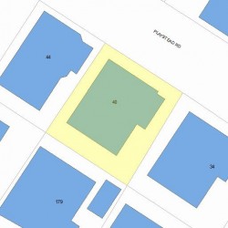 40 Playstead Rd, Newton MA  02458-2125 plot plan