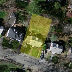 37 Stuart Rd, Newton MA  02459-1210 aerial view