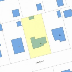37 Stearns St, Newton MA  02459-2441 plot plan