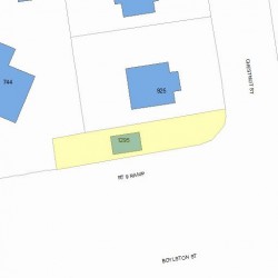 1295 Boylston St, Newton MA 02464-1000 plot plan
