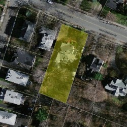 142 Washington St, Newton MA 02458-2250 aerial view