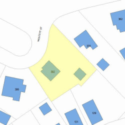 382 Wolcott St, Newton MA  02466-1533 plot plan
