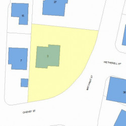 23 Mechanic St, Newton MA 02464-1413 plot plan