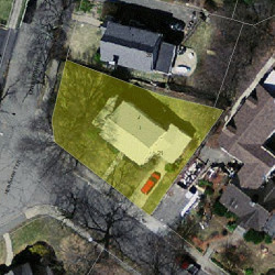 21 Lindbergh Ave, Newton MA  02465-1634 aerial view