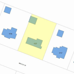1727 Beacon St, Newton MA 02468-1401 plot plan