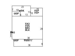 418 Wolcott St, Newton MA  02466-1514 floor plan