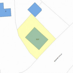 1537 Washington St, Newton MA 02465-2220 plot plan