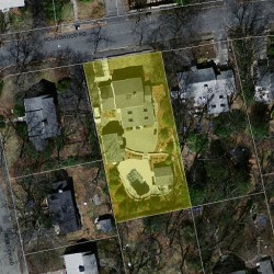 27 Roundwood Rd, Newton MA  02464-1218 aerial view
