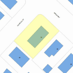 36 Broadway Ter, Newton MA  02460-1404 plot plan