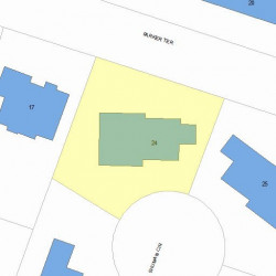 24 Shuman Cir, Newton MA 02459-2771 plot plan