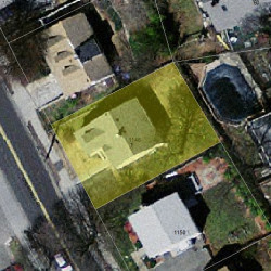 1146 Chestnut St, Newton MA 02464-1309 aerial view