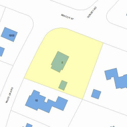 8 White Oak Rd, Newton MA 02468-1323 plot plan