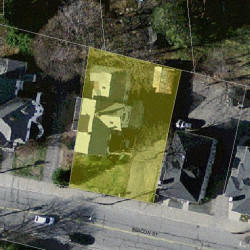 859 Beacon St, Newton MA  02459-1822 aerial view