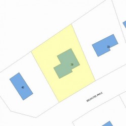 39 Belmore Park, Newton MA 02462-1503 plot plan