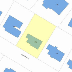 170 Hartman Rd, Newton MA 02459-2854 plot plan