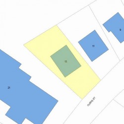15 Curve St, Newton MA  02465-2206 plot plan