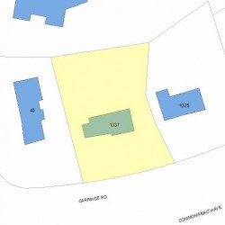 1337 Commonwealth Ave, Newton MA 02465-2912 plot plan