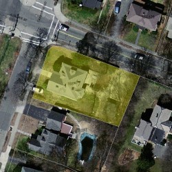 1887 Commonwealth Ave, Newton MA  02466-2725 aerial view