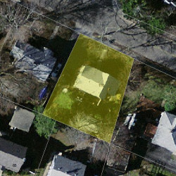 110 Jackson St, Newton MA 02459-2538 aerial view