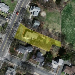 252 Lexington St, Newton MA  02466-1217 aerial view