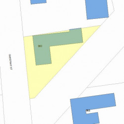 960 Chestnut St, Newton MA 02464-1118 plot plan