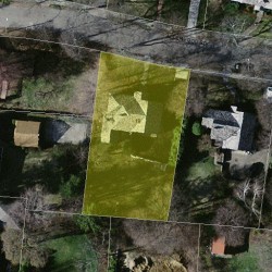 19 Alderwood Rd, Newton MA  02459-1225 aerial view