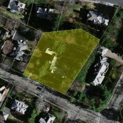 159 Ward St, Newton MA  02459-1331 aerial view