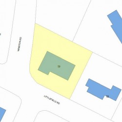 59 Littlefield Rd, Newton MA  02459-3009 plot plan