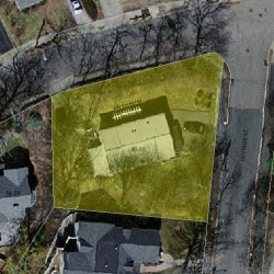 50 Thurston Rd, Newton MA 02464-1244 aerial view