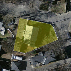 38 Waban St, Newton MA 02458-1534 aerial view