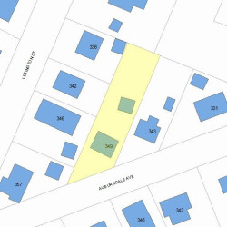 349 Auburndale Ave, Newton MA 02466-1213 plot plan