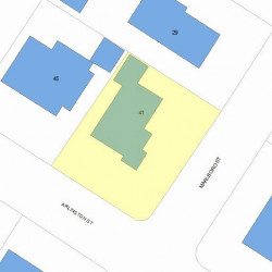 41 Arlington St, Newton MA 02458-2454 plot plan