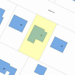 24 Grant St, Newton MA 02465-1509 plot plan