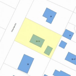 30 Oakland Ave, Newton MA 02466-1705 plot plan