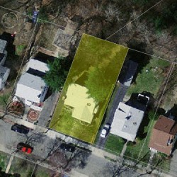 59 Carl St, Newton MA  02461-1905 aerial view