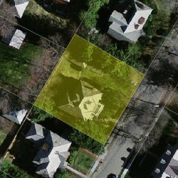 11 Merrill Rd, Newton MA 02459-1320 aerial view