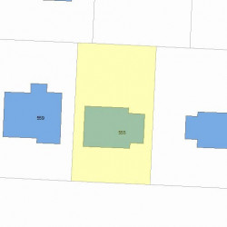555 Boylston St, Newton MA  02459-2740 plot plan