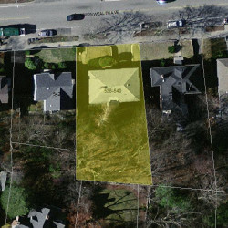 538 Commonwealth Ave, Newton MA  02459-1634 aerial view