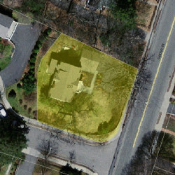 233 Grove St, Newton MA  02466-2271 aerial view