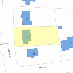 792 Chestnut St, Newton MA 02468-2317 plot plan