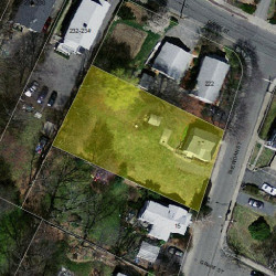 7 Sheridan St, Newton MA  02465-1035 aerial view