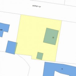 58 Everett St, Newton MA  02459-1941 plot plan