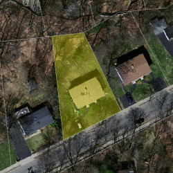 71 Thurston Rd, Newton MA 02464-1242 aerial view
